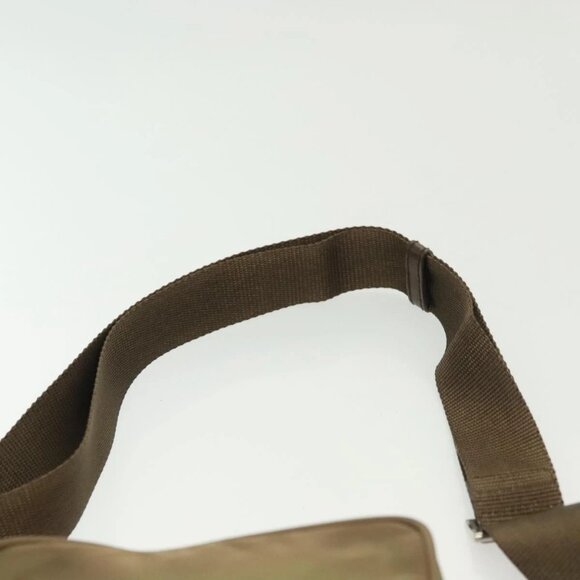 PRADA Shoulder Bag Nylon Khaki Silver Auth ki5896 - Picture 9 of 16